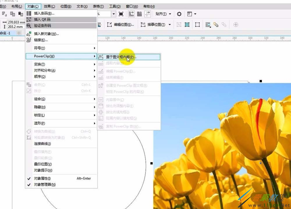 cdrx8中powerclip使用方法介绍