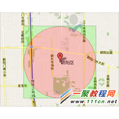 php根据地址的经纬度查询周围的城市例子