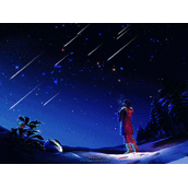 基于Python实现流星雨效果绘制代码示例