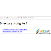 使用python建立文件服务器代码方法