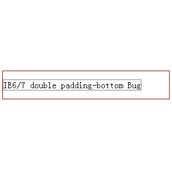 css IE6/7 padding-bottom Bug分析