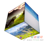CSS3 transform属性3D立方体效果示例