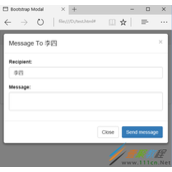 BootStrap中的模态框（modal，弹出层）功能示例代码