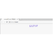 JS实现HTML页面中动态显示当前时间完整示例