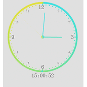 基于D3.js实现时钟效果