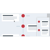 HTML5与CSS3的响应式垂直时间轴示例