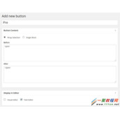 WordPress 编辑器按钮 Visual Editor Custom Buttons 使用教程