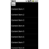 Android利用滑动菜单框架实现滑动菜单效果