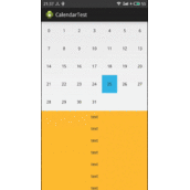Android实现仿魅族日历首页功能