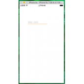 iOS 只带底部框线的输入框例子