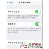 iPhone5s禁止指定App使用蜂窝网络?