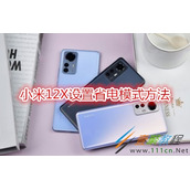 小米12X怎么设置省电模式 小米12X设置省电模式方法