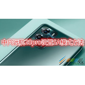 中兴远航20pro怎么设置SA模式 中兴远航20pro设置SA模式方法
