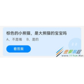 棕色的小熊猫是大熊猫的宝宝吗 2022支付宝蚂蚁庄园4月29日答案