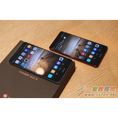 华为Mate9玛瑙红和托帕蓝色对比图