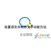 企业微信如何设置语音自动转文字功能 企业微信设置语音自动转文字功能方法