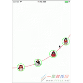 ios类似于qq账号信息里的一个动画效果