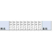Excel快速制作表头