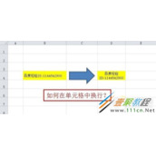 excel表格中如何换行  excel表格换行的方法