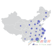 exce表格中如何制作中国地图背景数据气泡图