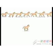 ppt如何制作一段马儿奔跑的动画
