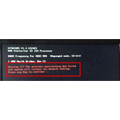 电脑开机时提示previous overclocking had failed的解决方法