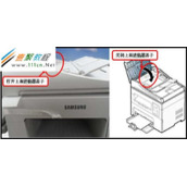 三星激光黑白多功能一体机SCX-4321NS屏幕提示“扫描仪的门已打开”，如何解决