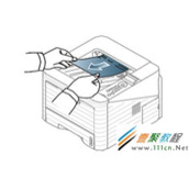 三星激光黑白打印机ML-3750ND机器屏幕显示“出纸区卡纸”，如何解决