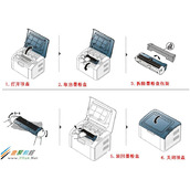 激光黑白打印机ML-2161如何更换墨粉盒