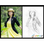 PS绘制铅笔画方法