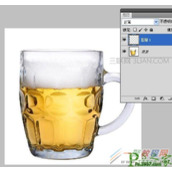 ps杯子上水珠制作效果
