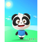 PS伪3D卡通熊猫怎么绘制