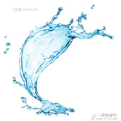 Photoshop半透明喷溅水花制作