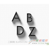 ps怎么制作阴影字效果