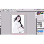 ps如何合成美女与樱花的双层曝光