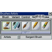 利用painter制作花布纹理