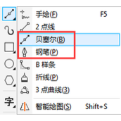 CDR中的钢笔和贝塞尔工具有什么异同和区别
