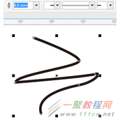 CorelDRAWX8如何实现轮廓线的粗细变化？