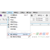 在CDR X8中如何插入特殊字符？CDRX8中插入特殊字符的方法