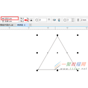 CDR如何绘制标准的等边三角形？CDR绘制标准等边三角形的方法