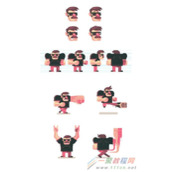 AI创建一组炫酷的动作游戏角色