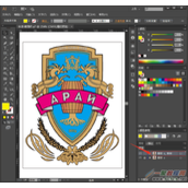 AI如何快速给图片制作丝印光油效果
