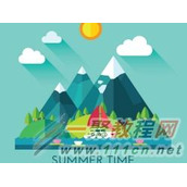 Illustrator绘制漂亮扁平化风景插画教程