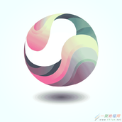 Illustrator设计一个抽象创意的立体感太极球绘制教程