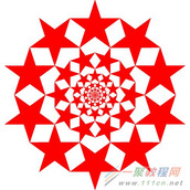 Illustrator设计复杂五星构成图案绘制教程