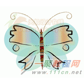 Illustrator设计漂亮的矢量蝴蝶绘制教程