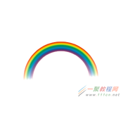 cdr使用调和工具快速画彩虹的教程