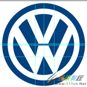 PS设计大众汽车logo的方法介绍
