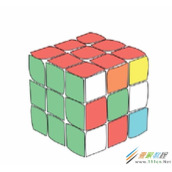 ps绘制一个立体魔方模型的方法