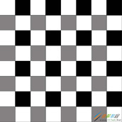 PS画黑白灰三色方格图教程